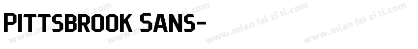 Pittsbrook Sans字体转换